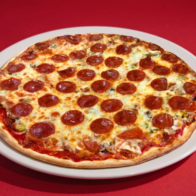 Cavataio's Deluxe Pizza.