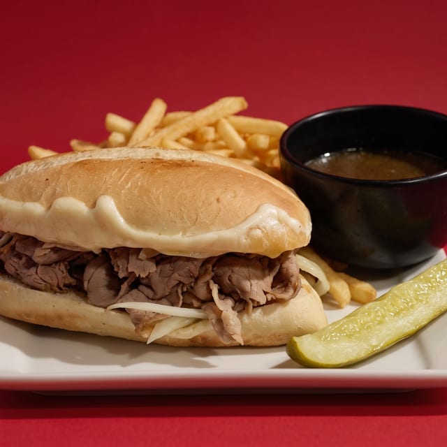 Italian Beef Sandwich.