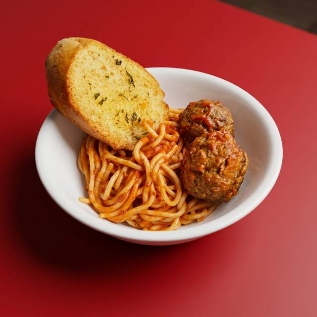 Savory Meat Sauce Pasta.