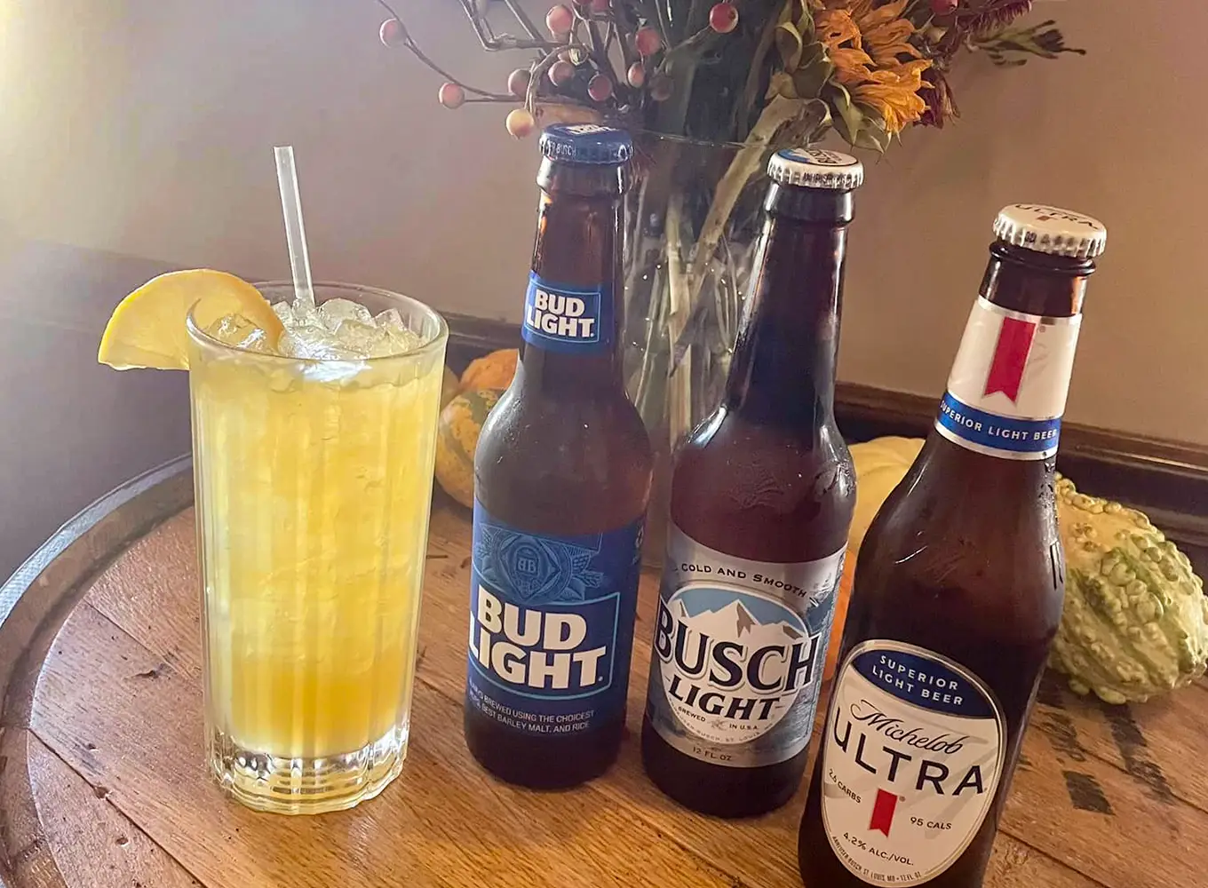 beverages at Cavataio's restaurant and pizzeria in Staunton IL