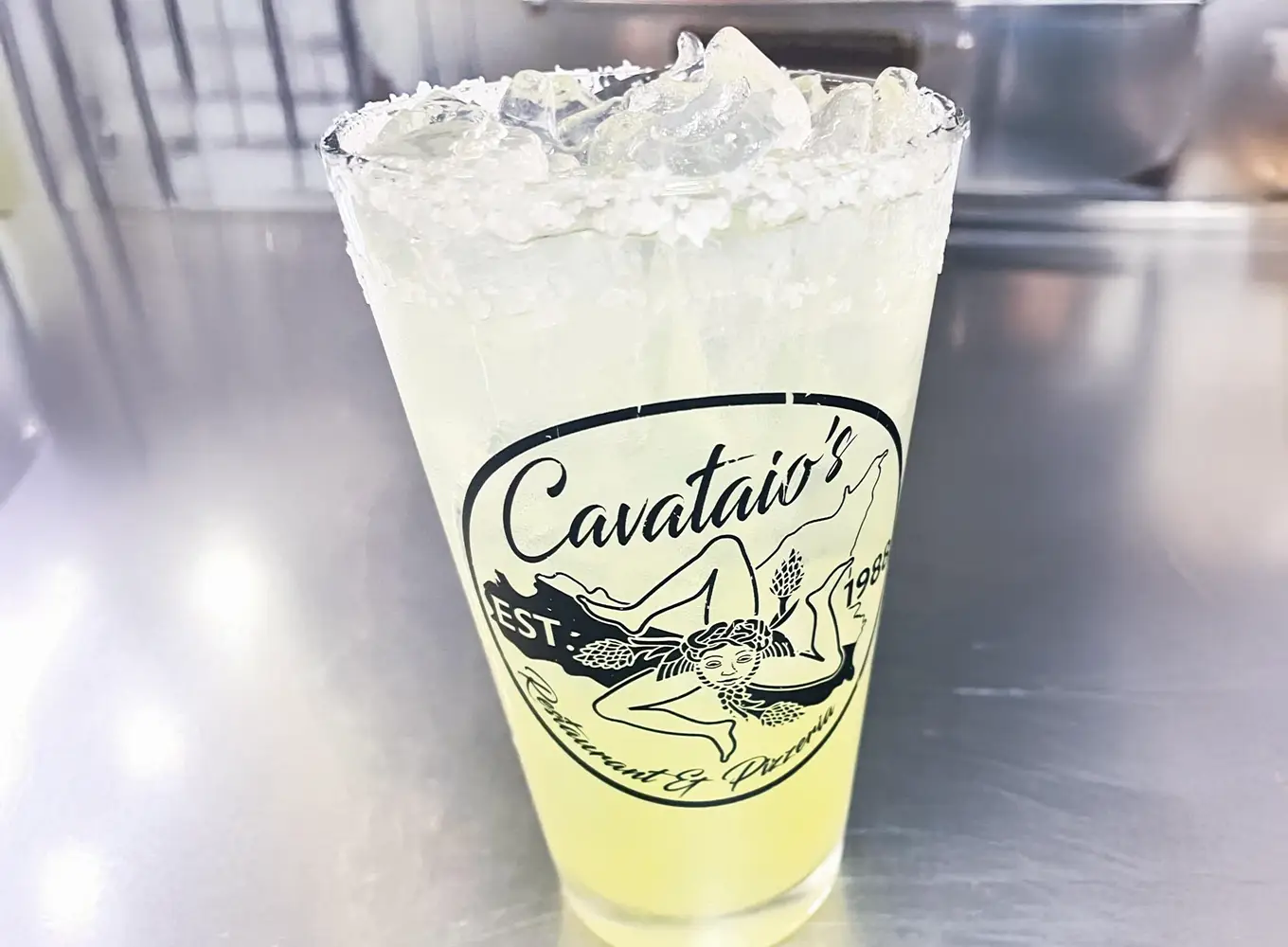 beverages at Cavataio's restaurant and pizzeria in Staunton IL
